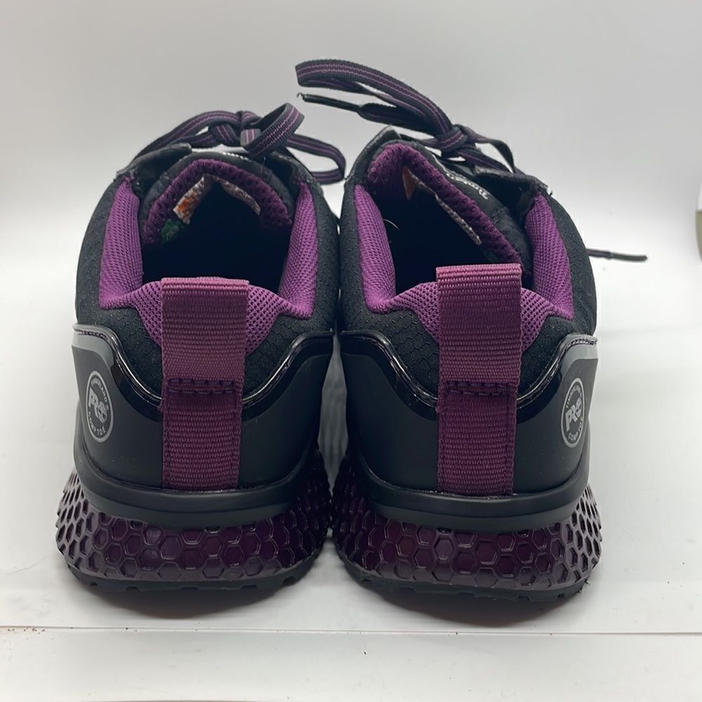 Timberland Pro A2174 Black Purple Reaxion Composite Toe Athletic Women’s Sz 9.5 - Picture 6 of 9
